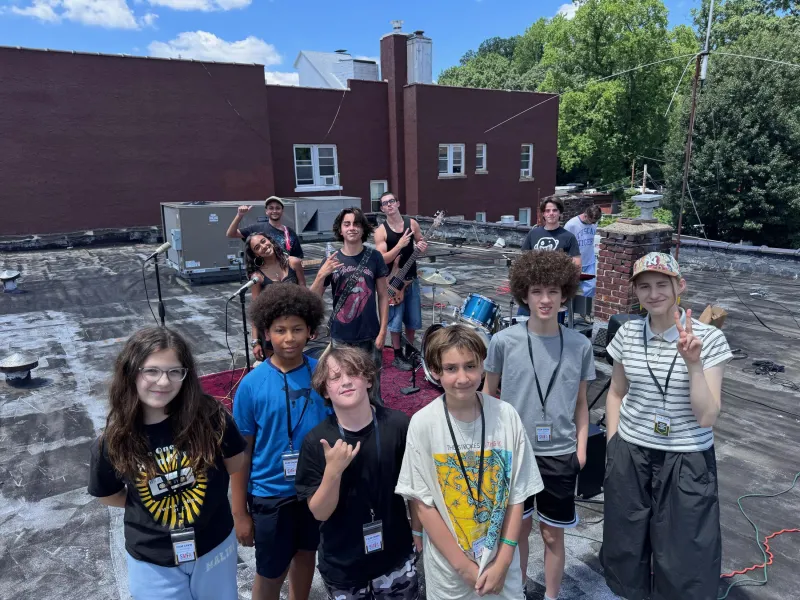 CHS band teams up with middle-school filmmakers to recreate The Beatles iconic 1969 rooftop concert