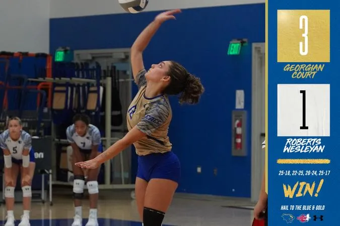 Volleyball Finishes Weekend with Split at Roberts Wesleyan