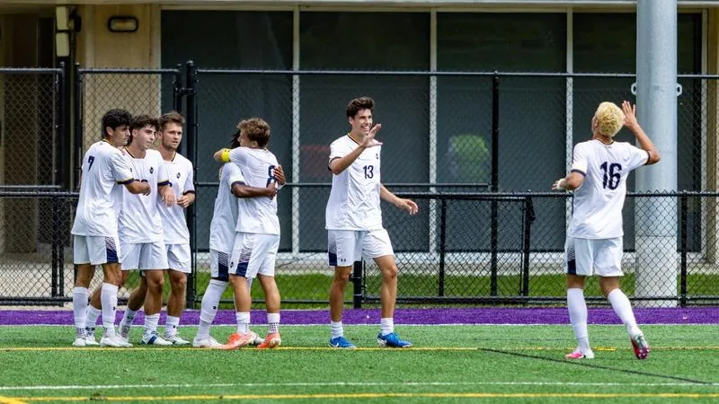 Ayar's Brace Pushes Men's Soccer Past Elmira, 3-1