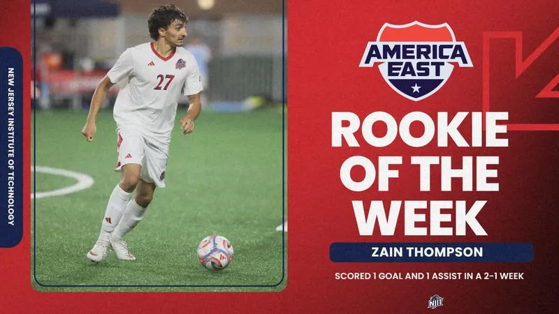 Thompson Selected America East Conference Rookie of the Week