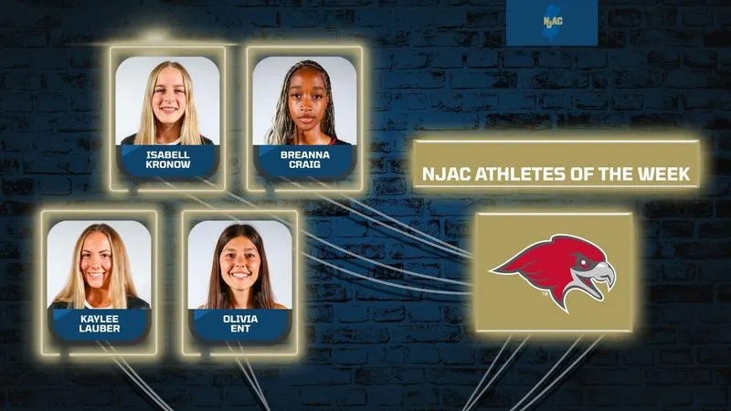 Four Red Hawks Named NJAC Athletes of the Week in First Weekly Awards of the Year