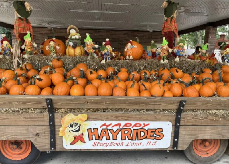 Storybook Land in EHT Stocks Up on Hay, Pumpkins, and Gourds