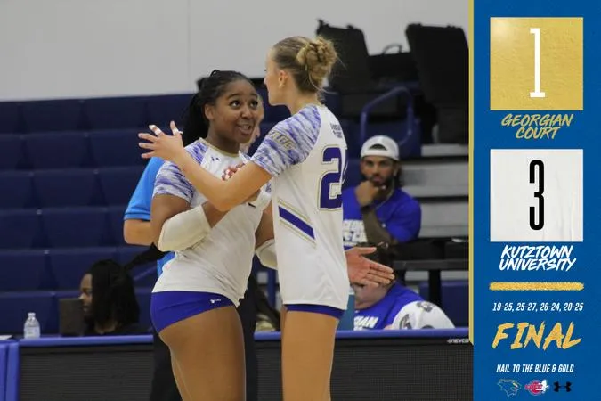 Volleyball Downed in Four By Kutztown