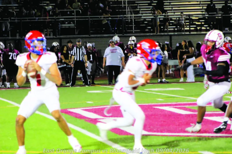 East Orange Campus HS football team defeats Bloomfield for first win of the season