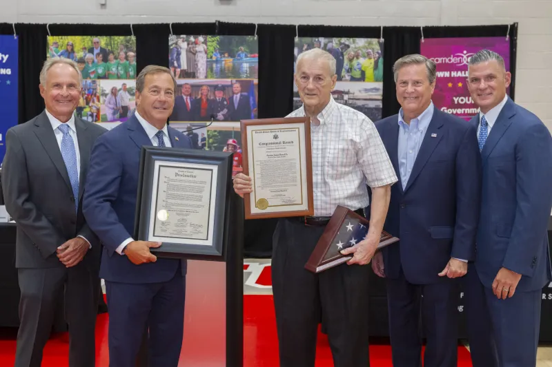 Town Hall meeting honors local veteran