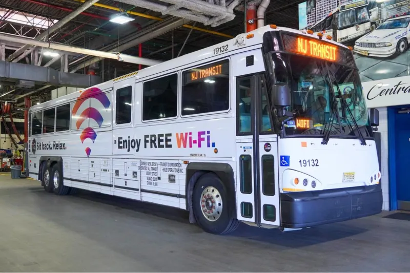 Your NJ Transit bus may now have free Wi-Fi