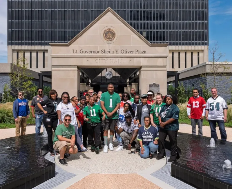Atlantic City Hall Employees Are Not Only Philadelphia Eagles Fans