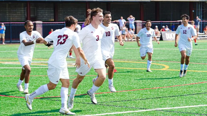 Men's Soccer Posts Third Straight Shutout, 2-0, In Home Win Over WPI