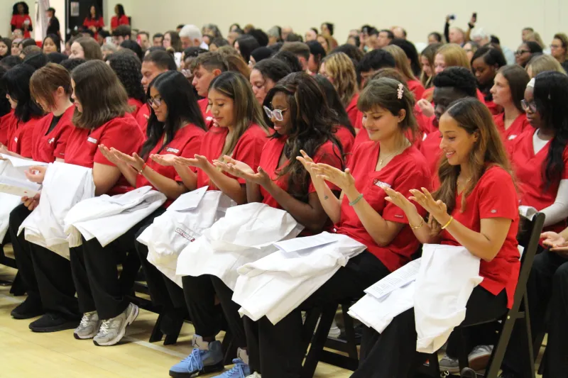 Caldwell University Nursing Students Receive White Coats and a Blessing to Begin Clinical Studies