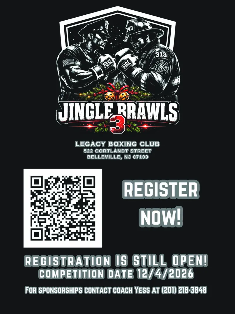 Jingle Brawls 3 is set, as first responders battle in the ring for Belleville boxing club rising up from devastating fire