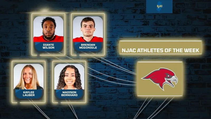 Four Red Hawks Earn NJAC Athletes of the Week