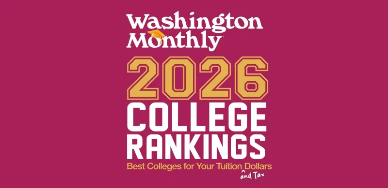 Monmouth University Featured in Washington Monthly's 2026 College Guide