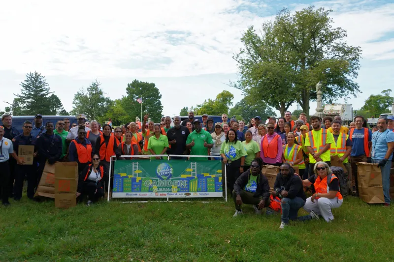 Commissioners, Camden Mayor, held final community cleanup of the year at Evergreen Cemetery and New Camden Cemetery