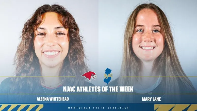 Whitehead and Lane Earn NJAC Athlete of the Week Awards