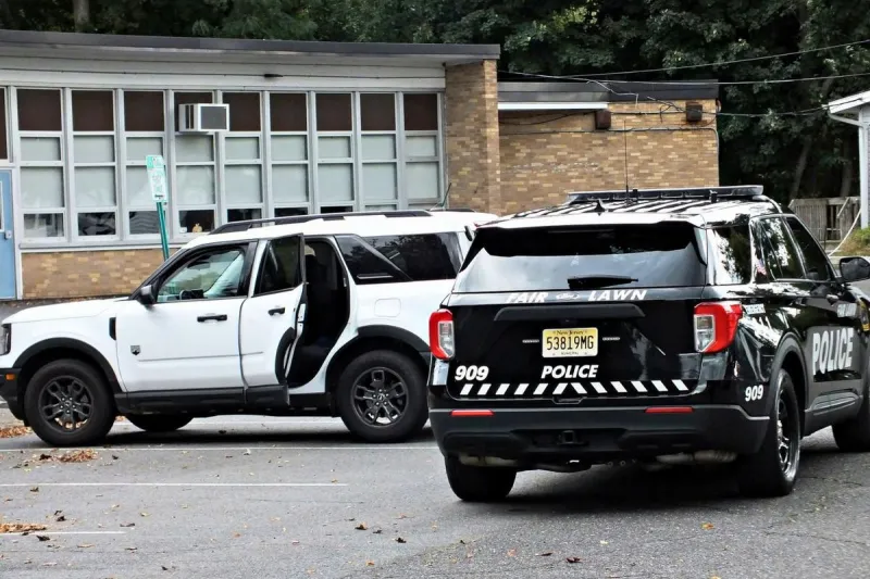 Fair Lawn teacher hit by paintball while driving away from school