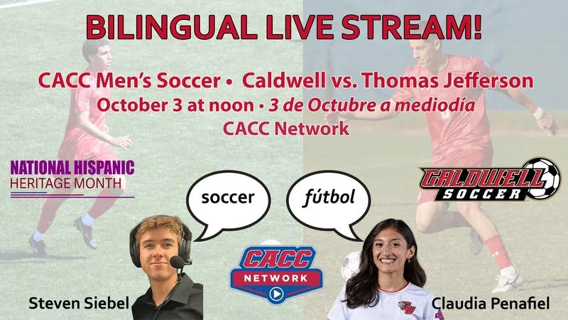 Caldwell University Athletics To Once Again Produce Bilingual Broadcast To Celebrate Hispanic Heritage Month October 3