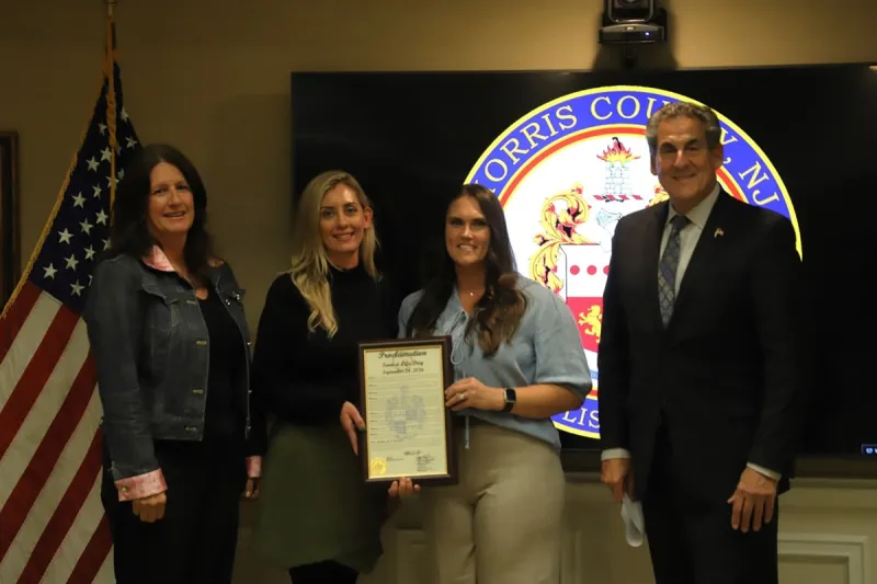 Morris County Commissioners Recognize "Save a Life Day" on Sept. 24