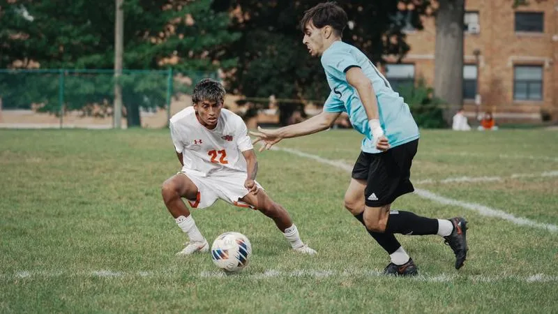 Rueda Scores, Da Silva Stops Five, Men's Soccer Upended by Holy Family