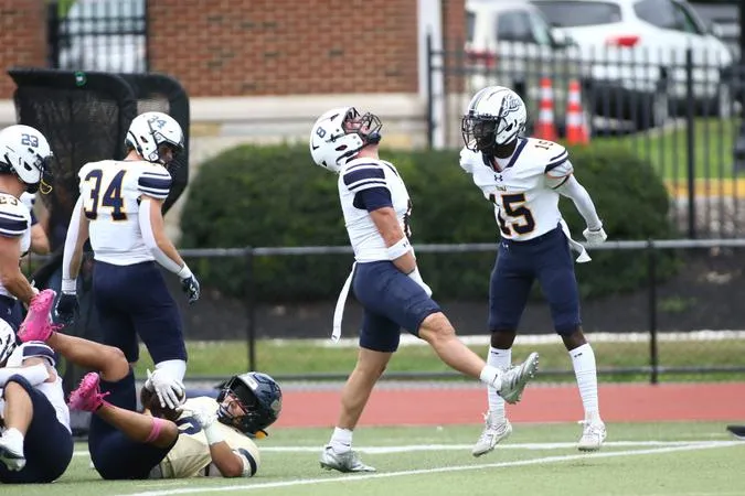 Football Jumps All Over Juniata for First Win