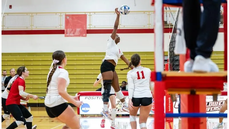 Rudolph, Enabosi, Gatz Among Stars As Volleyball Takes Five-Setter from Georgian Court