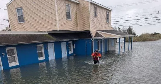 9 adults, dog rescued from flooded New Jersey motels as nor'easter hits East Coast, police say