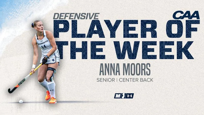 Monmouth Field Hockey Senior Anna Moors Named CAA Defensive Player of the Week