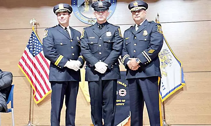 Jaydon Fiori completes academy, is patrolling East Newark streets