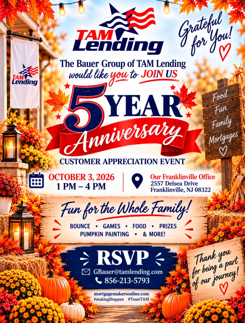 5 Year Anniversary TAM Lending
