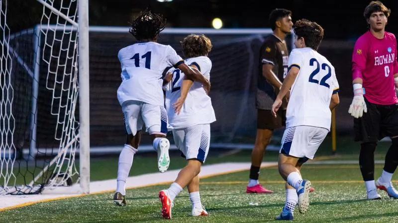 Men's Soccer Ties Third-Ranked Rowan, 1-1, in NJAC Opener
