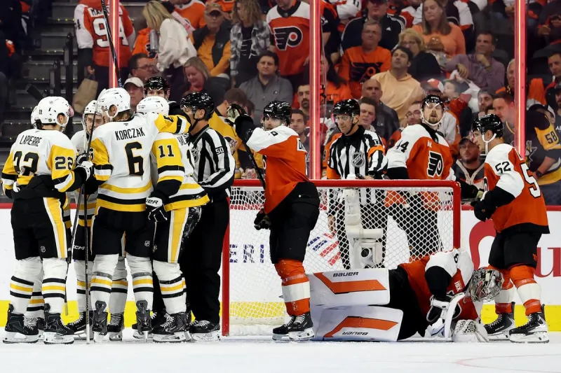 Penguins Rout Flyers in Season Opener