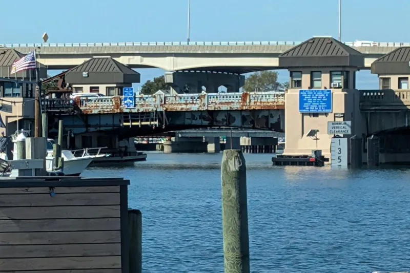 Nor'easter is over, but this bridge is keeping boats trapped