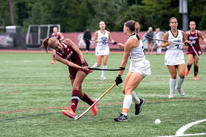Field Hockey Tops Merrimack 3-2 For First Home Win