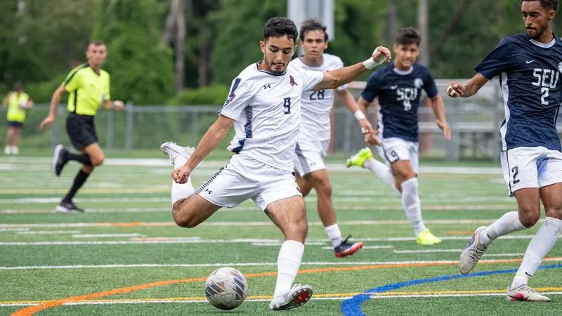 Gancio Plays Hero as Men's Soccer Wins Thriller Over DeSales