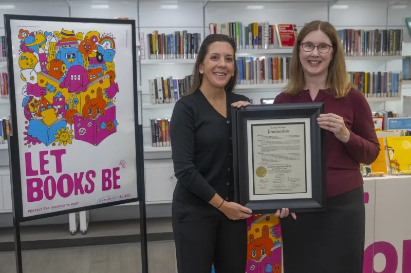 Commissioners recognize banned book week in the Camden County Library System