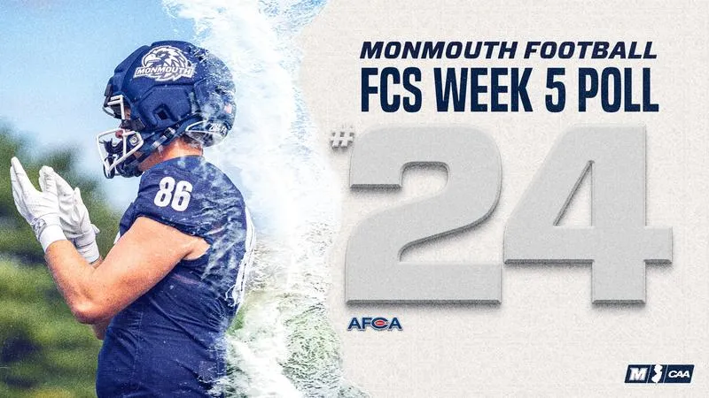 Monmouth Football Returns to AFCA FCS Top 25 at No. 24
