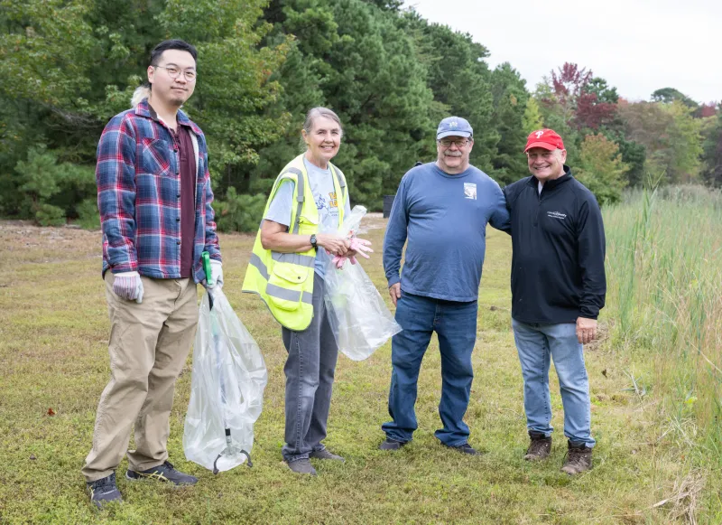 Commissioners joined volunteers for community cleanup and service fair in Lindenwold