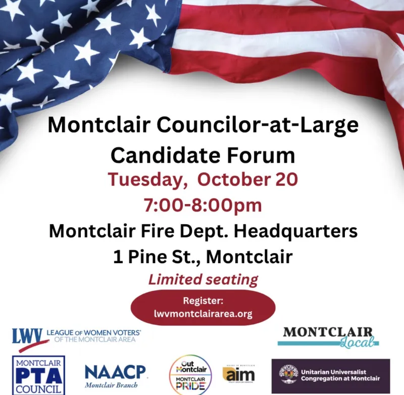 Montclair Councilor-at-Large Candidate Forum: Submit Your Questions