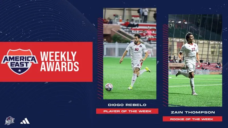 Rebelo and Thompson Earn America East Conference Weekly Honors