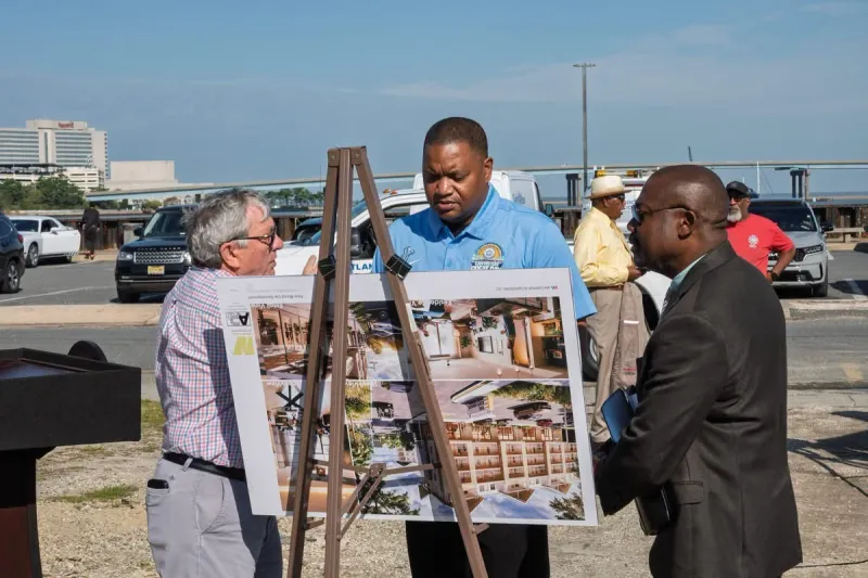 Atlantic City, NJ, Groundbreaking - Improvements At Gardner's Basin