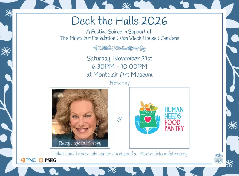 Montclair Foundation to Honor Betty Jagoda Murphy, Human Needs Food Pantry at 'Deck the Halls' Annual Fundraiser