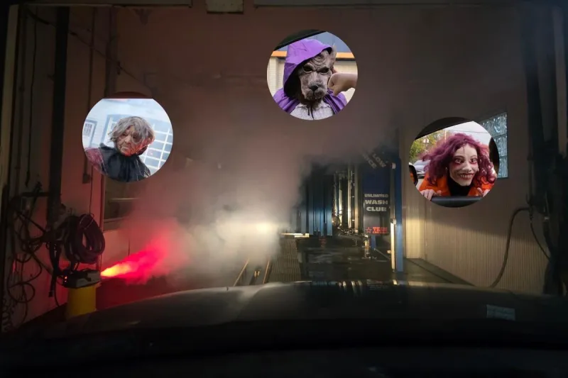 NJ haunted car wash offers 'good clean scare'