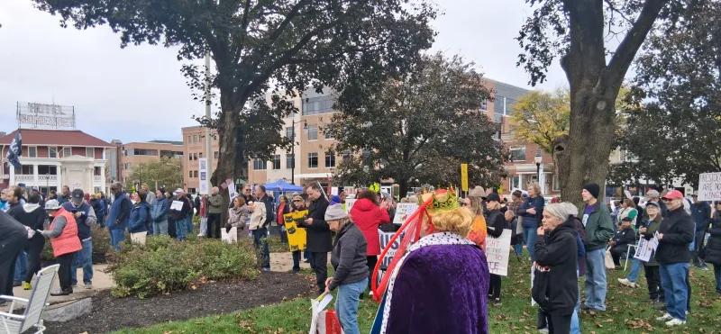 Bennett Warmly Received at Well-Attended CD-7 No Kings Rally