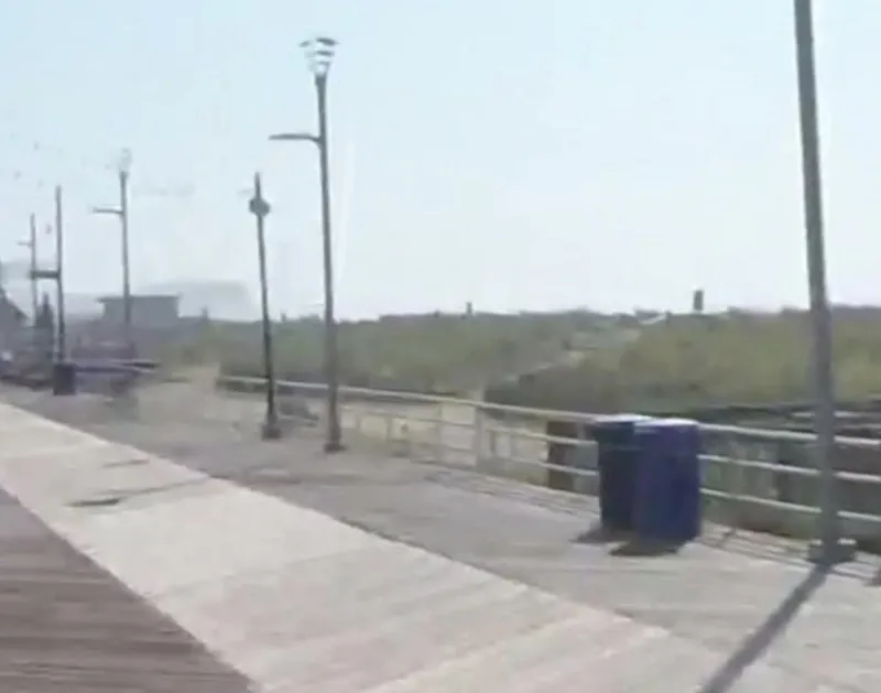 NY Man Drives Car On Atlantic City Boardwalk & Crashes To Beach
