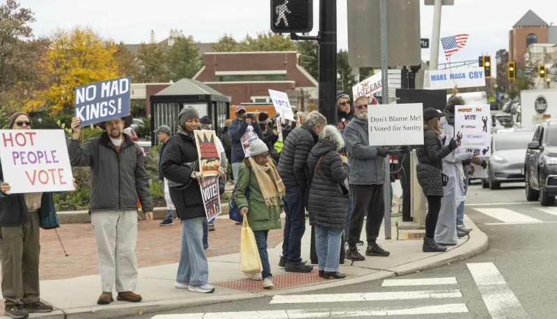 No Kings Protestors Take to Bloomfield Avenue to Get out the Vote (Photos)