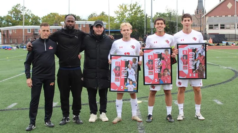 Senior Honors, Neumeier Marker Highlight Men's Soccer's Defeat to Georgian Court