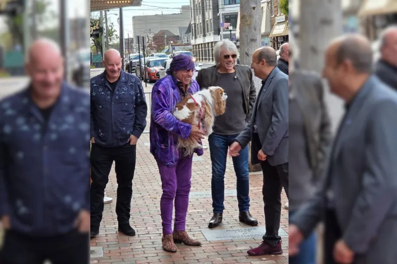 Jon Bon Jovi inducts Stevie Van Zandt at Count Basie Walk of Fame