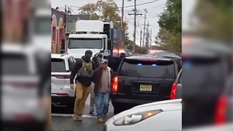 Red Bank Green: Masked agents, smoking cars and arrests in ICE action