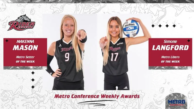 Mason and Langford Earn Weekly Metro Honors