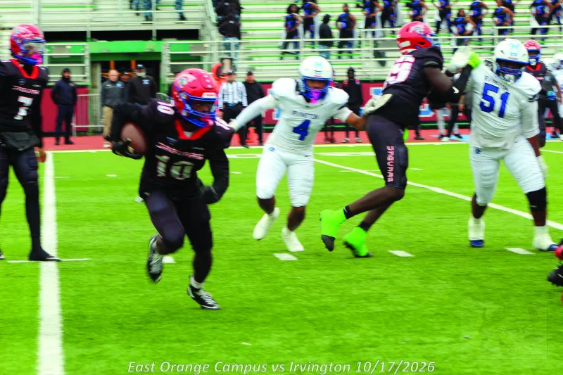 East Orange Campus HS football team storms back to beat Irvington in overtime