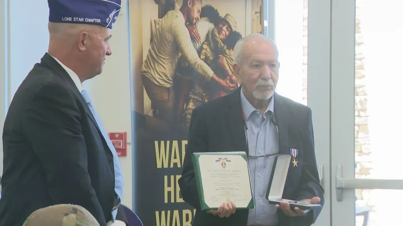 Vietnam veteran receives Purple Heart more than 58 years after service